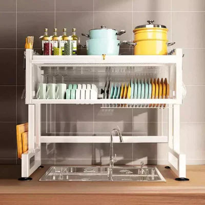 Escorredor Retrátil Multifuncional p/ Pia – Pro Five Dobrável Inox