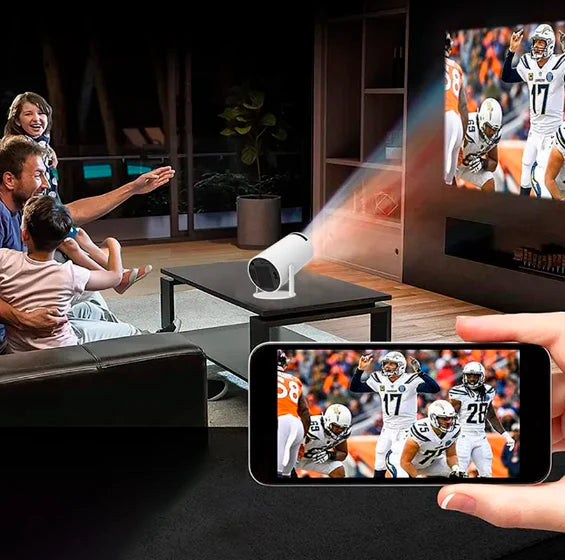 Projetor Portátil 4K 150" Cinemax | Wi-Fi + HDMI + Suporte Multimídia