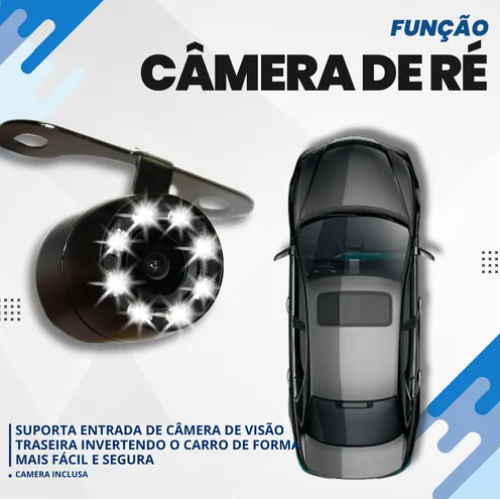 Central multimídia Universal 10 polegadas Apple Carplay e Android Auto- One Blaz