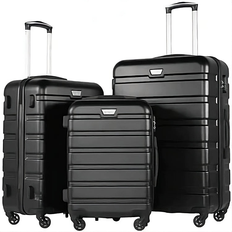 Kit 3 Malas de Viagem com Rodinhas 360° + Expansão Premium ABS